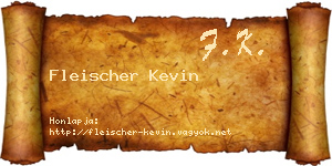 Fleischer Kevin névjegykártya